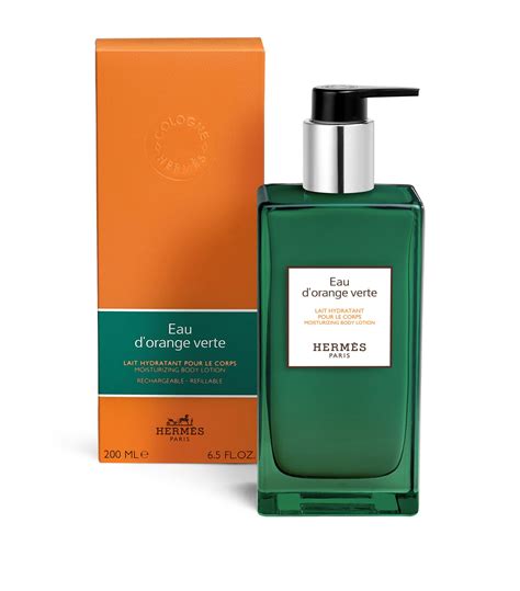 hermes shampoo orange verte|Hermes moisturizing body lotion.